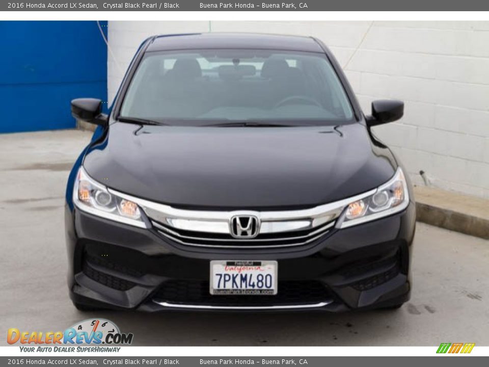 2016 Honda Accord LX Sedan Crystal Black Pearl / Black Photo #7