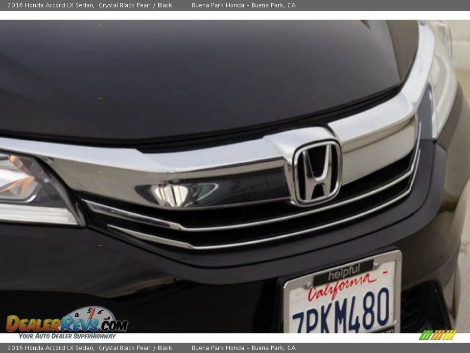 2016 Honda Accord LX Sedan Crystal Black Pearl / Black Photo #8