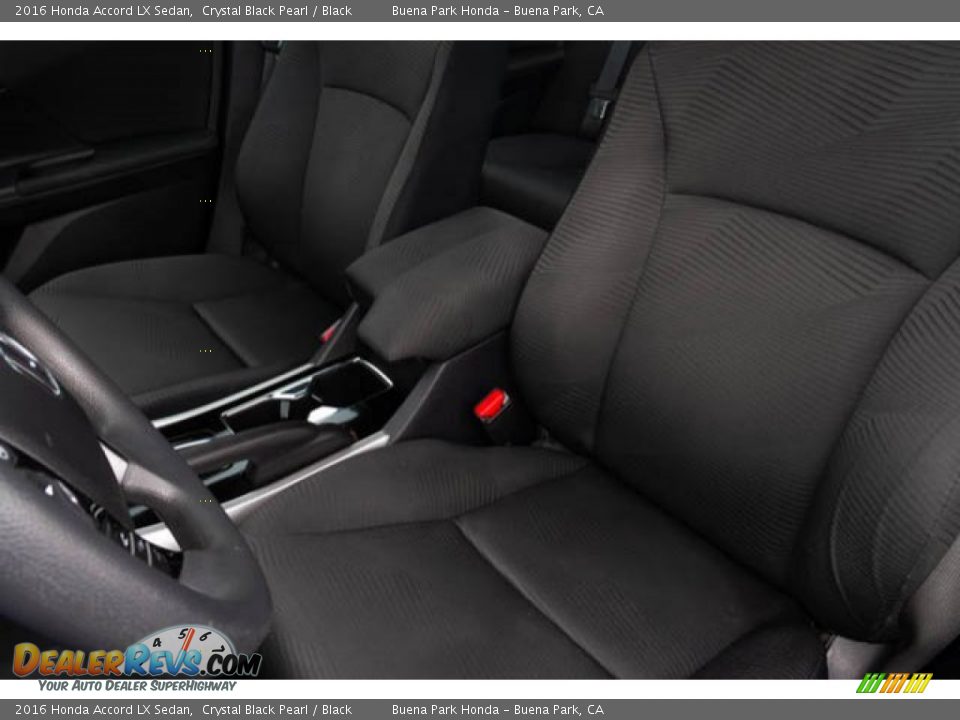 2016 Honda Accord LX Sedan Crystal Black Pearl / Black Photo #16