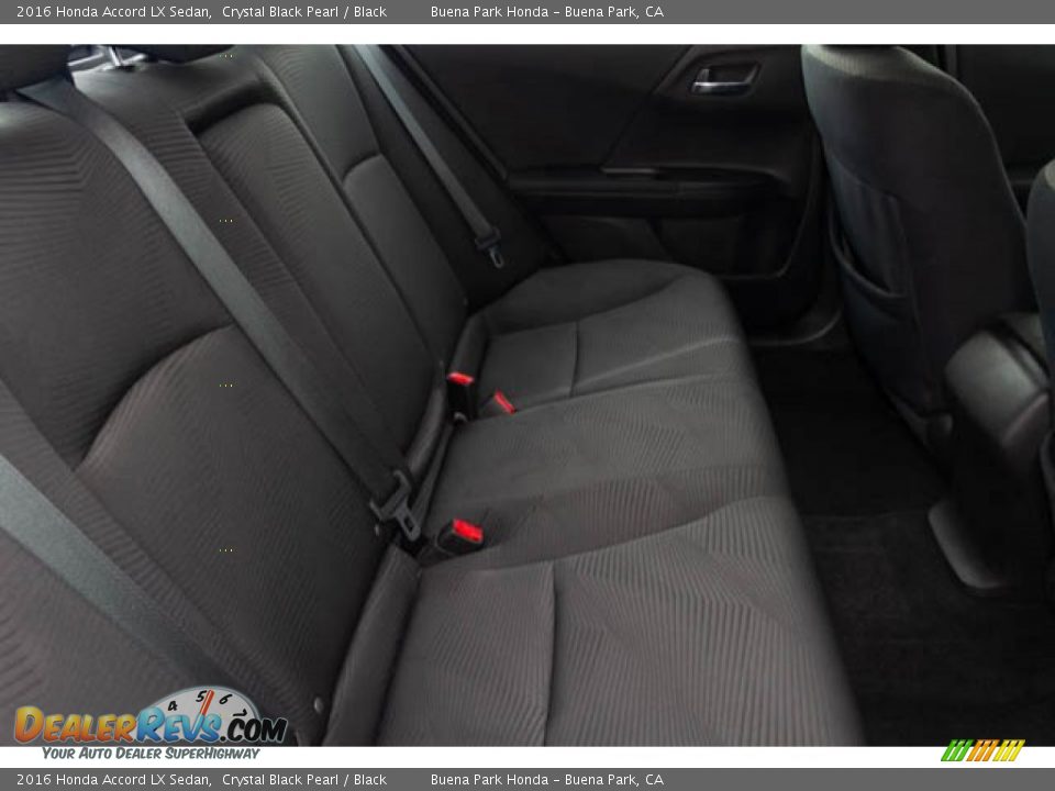 2016 Honda Accord LX Sedan Crystal Black Pearl / Black Photo #19