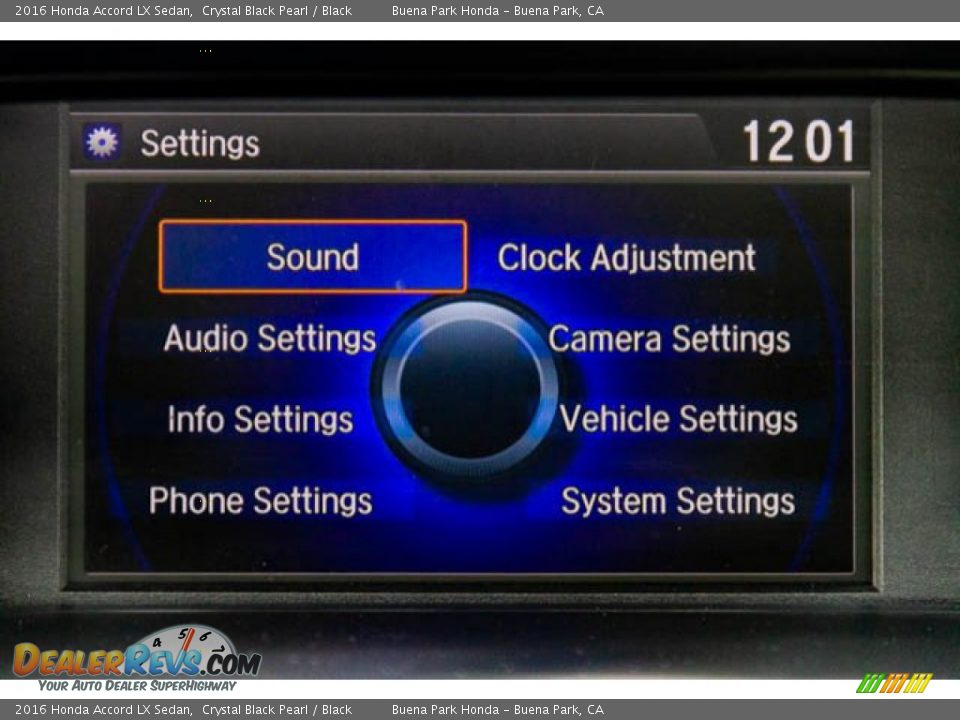 2016 Honda Accord LX Sedan Crystal Black Pearl / Black Photo #23