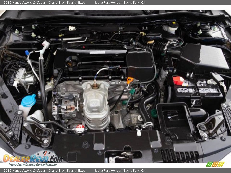 2016 Honda Accord LX Sedan Crystal Black Pearl / Black Photo #30