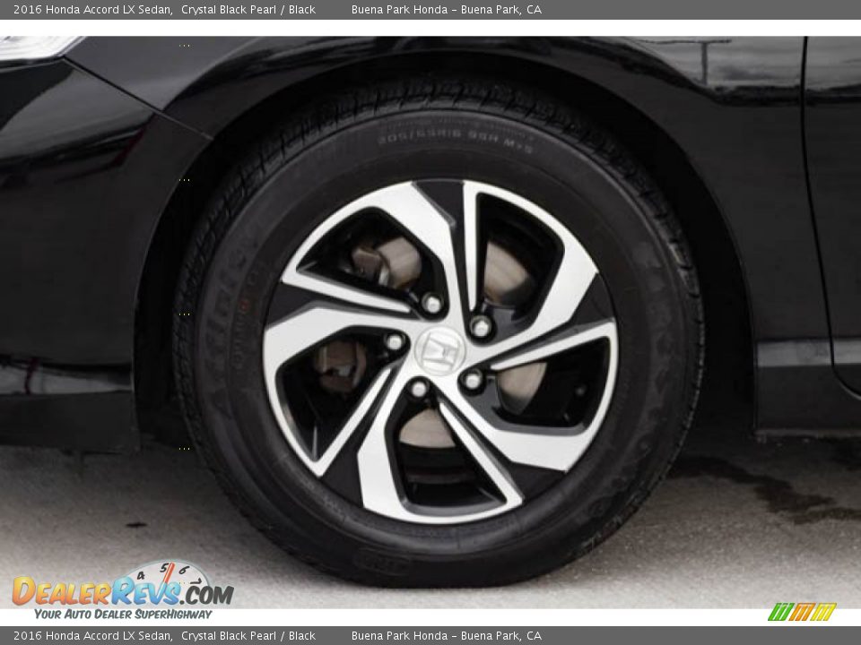 2016 Honda Accord LX Sedan Crystal Black Pearl / Black Photo #34