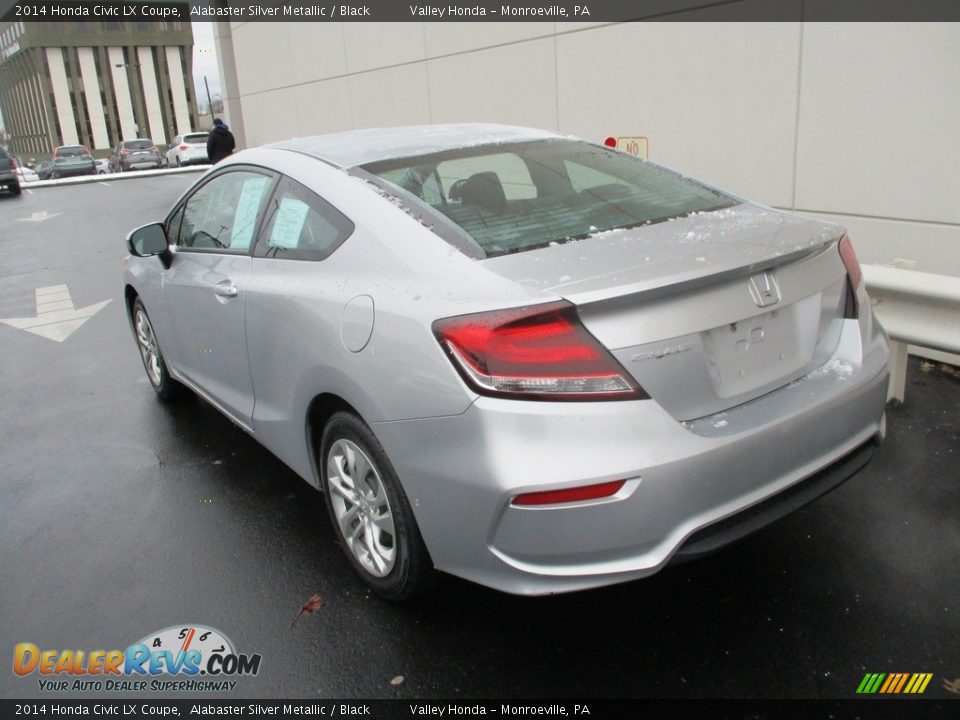 2014 Honda Civic LX Coupe Alabaster Silver Metallic / Black Photo #3