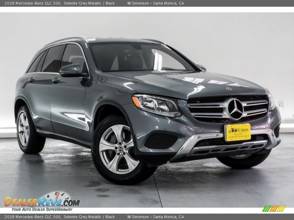 2018 Mercedes-Benz GLC 300 Selenite Grey Metallic / Black Photo #14