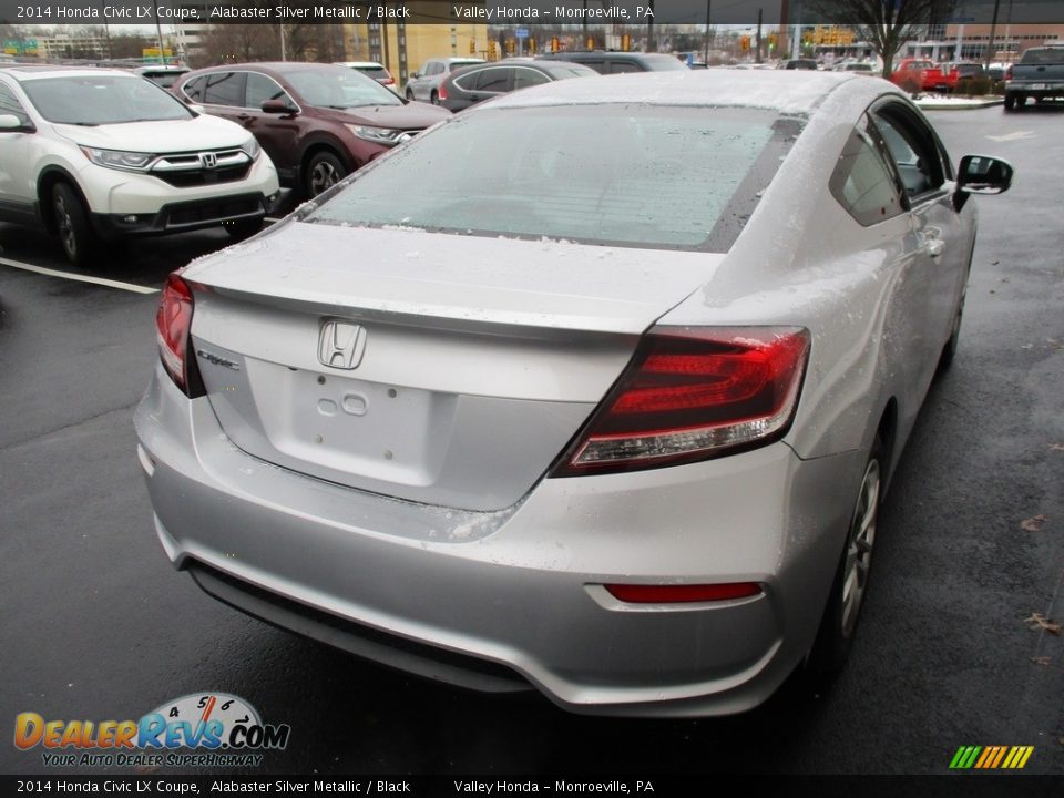 2014 Honda Civic LX Coupe Alabaster Silver Metallic / Black Photo #5