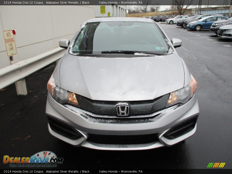 2014 Honda Civic LX Coupe Alabaster Silver Metallic / Black Photo #7