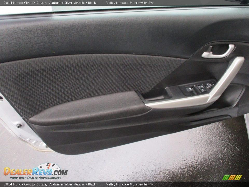 2014 Honda Civic LX Coupe Alabaster Silver Metallic / Black Photo #9