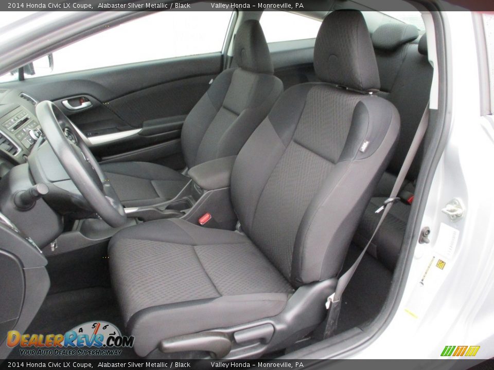 2014 Honda Civic LX Coupe Alabaster Silver Metallic / Black Photo #10