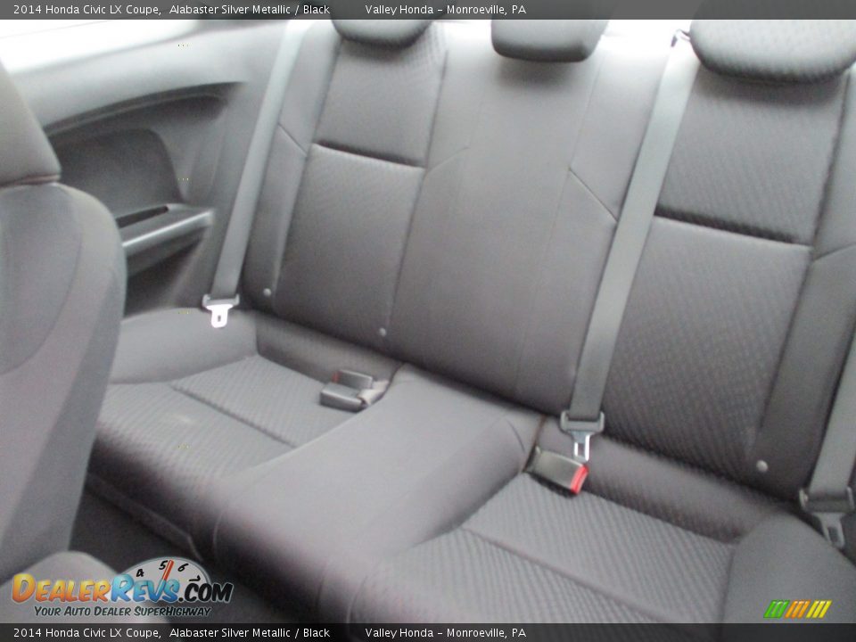 2014 Honda Civic LX Coupe Alabaster Silver Metallic / Black Photo #11