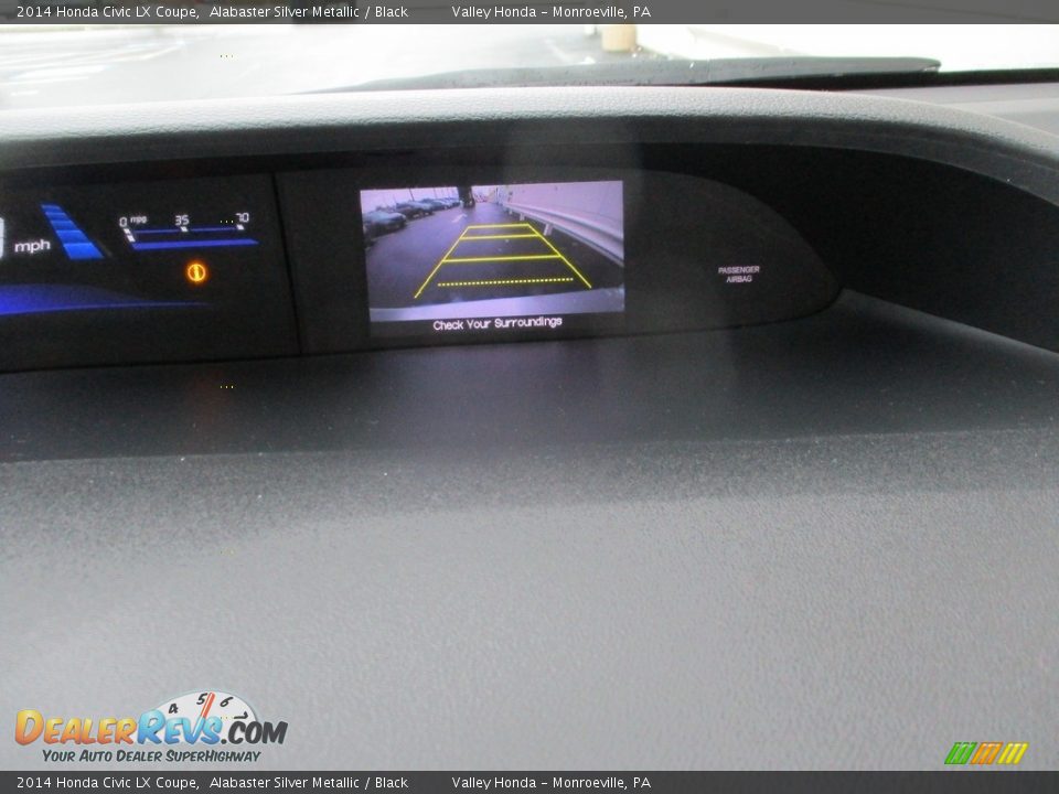 2014 Honda Civic LX Coupe Alabaster Silver Metallic / Black Photo #18