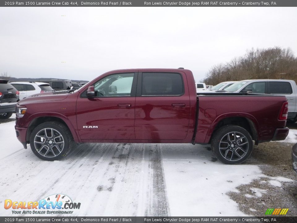2019 Ram 1500 Laramie Crew Cab 4x4 Delmonico Red Pearl / Black Photo #3