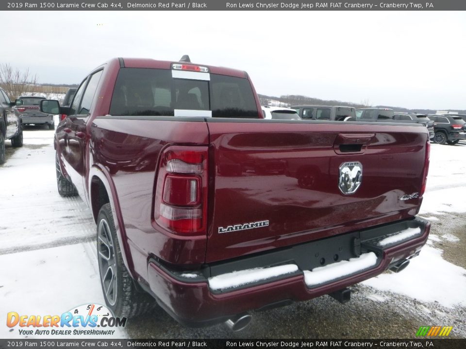 2019 Ram 1500 Laramie Crew Cab 4x4 Delmonico Red Pearl / Black Photo #4