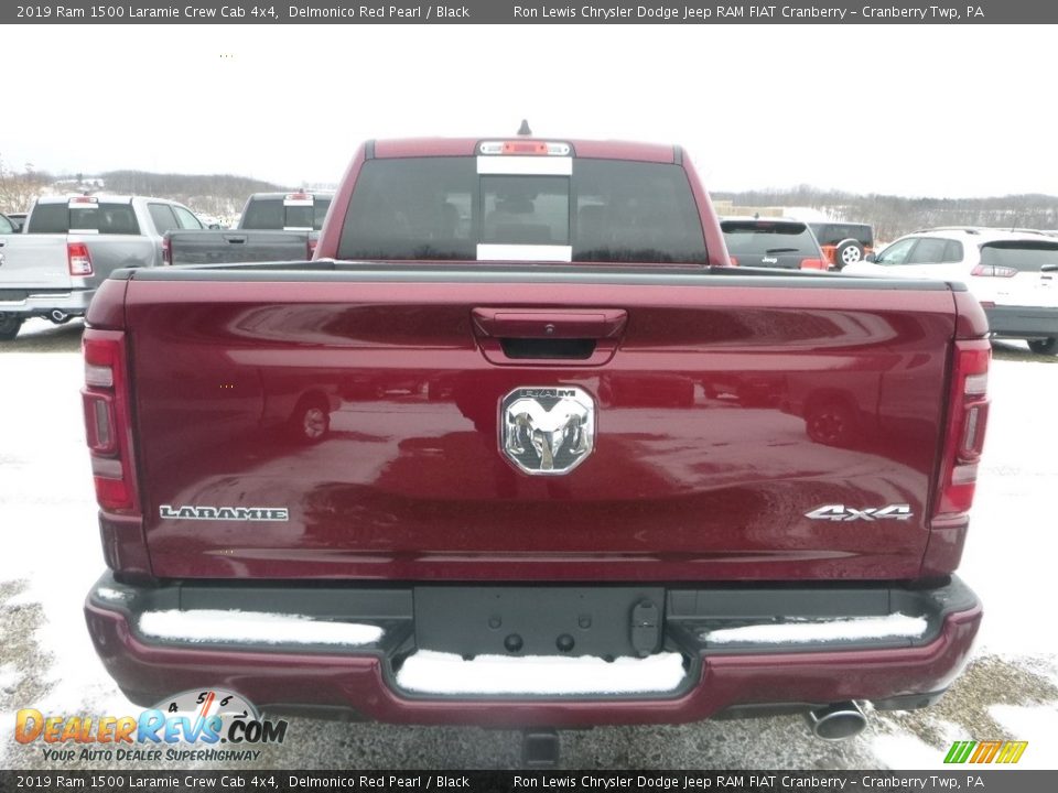 2019 Ram 1500 Laramie Crew Cab 4x4 Delmonico Red Pearl / Black Photo #5