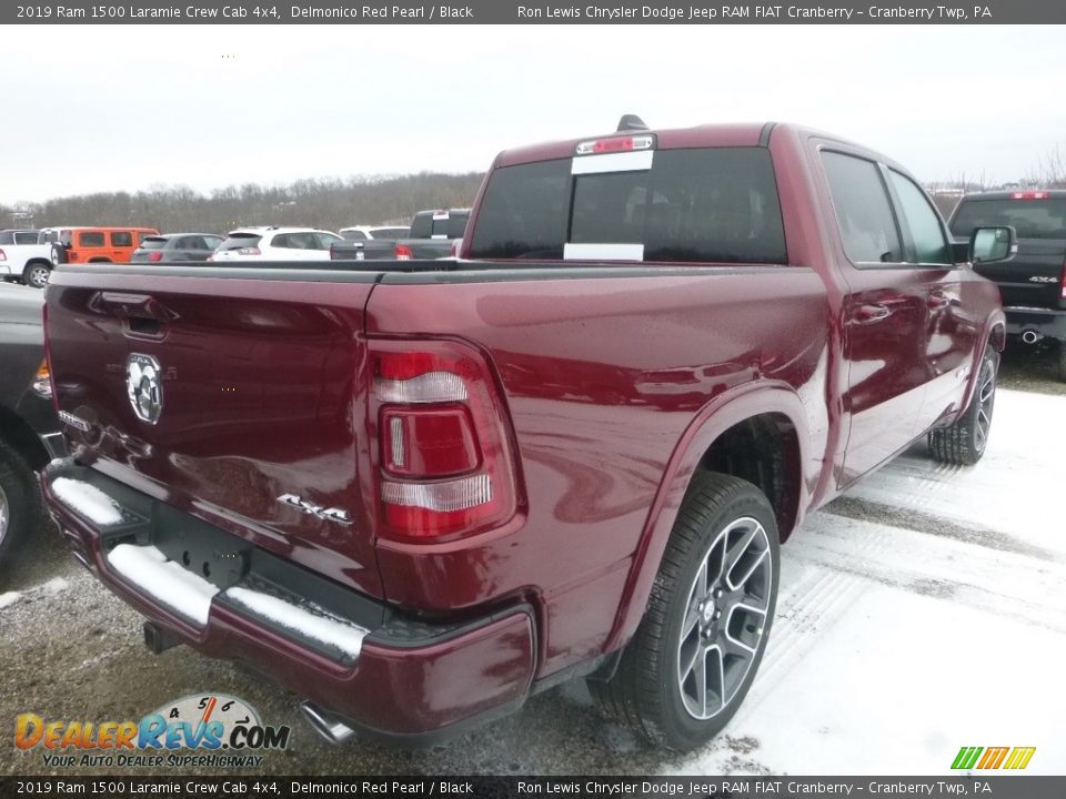 2019 Ram 1500 Laramie Crew Cab 4x4 Delmonico Red Pearl / Black Photo #6
