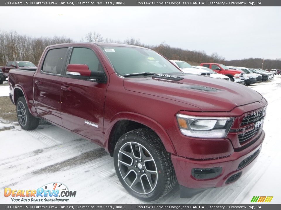 2019 Ram 1500 Laramie Crew Cab 4x4 Delmonico Red Pearl / Black Photo #8