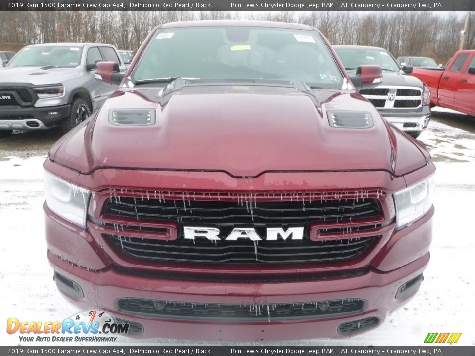 2019 Ram 1500 Laramie Crew Cab 4x4 Delmonico Red Pearl / Black Photo #9