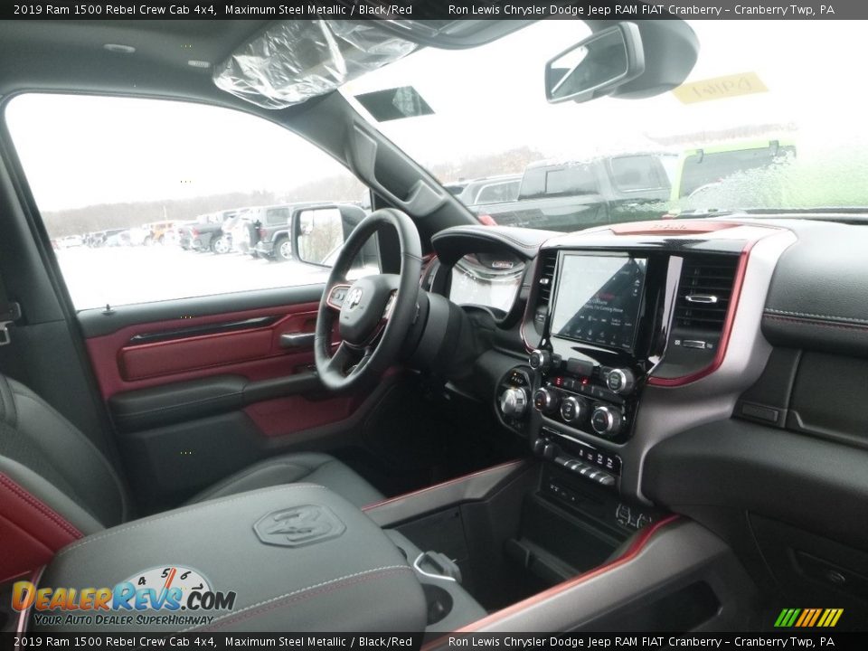 2019 Ram 1500 Rebel Crew Cab 4x4 Maximum Steel Metallic / Black/Red Photo #11