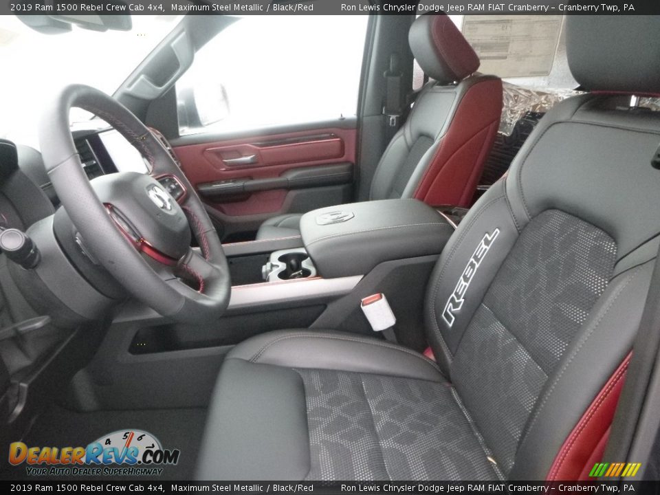 Front Seat of 2019 Ram 1500 Rebel Crew Cab 4x4 Photo #13