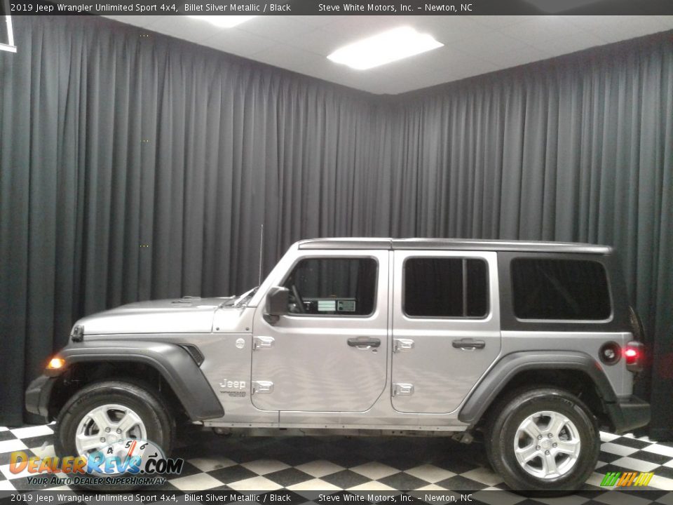 2019 Jeep Wrangler Unlimited Sport 4x4 Billet Silver Metallic / Black Photo #1