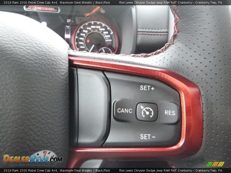 2019 Ram 1500 Rebel Crew Cab 4x4 Steering Wheel Photo #19