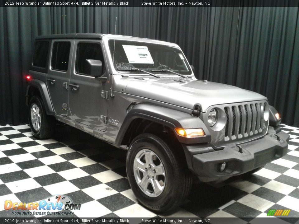 2019 Jeep Wrangler Unlimited Sport 4x4 Billet Silver Metallic / Black Photo #4
