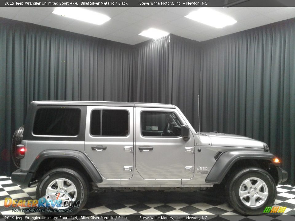 2019 Jeep Wrangler Unlimited Sport 4x4 Billet Silver Metallic / Black Photo #5