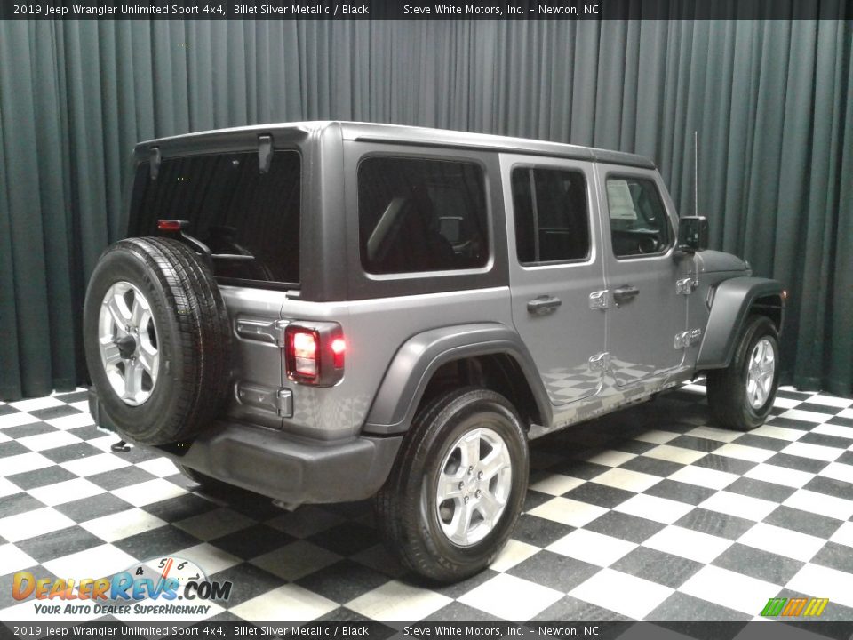 2019 Jeep Wrangler Unlimited Sport 4x4 Billet Silver Metallic / Black Photo #6