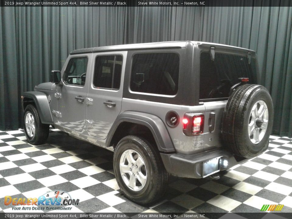 2019 Jeep Wrangler Unlimited Sport 4x4 Billet Silver Metallic / Black Photo #8