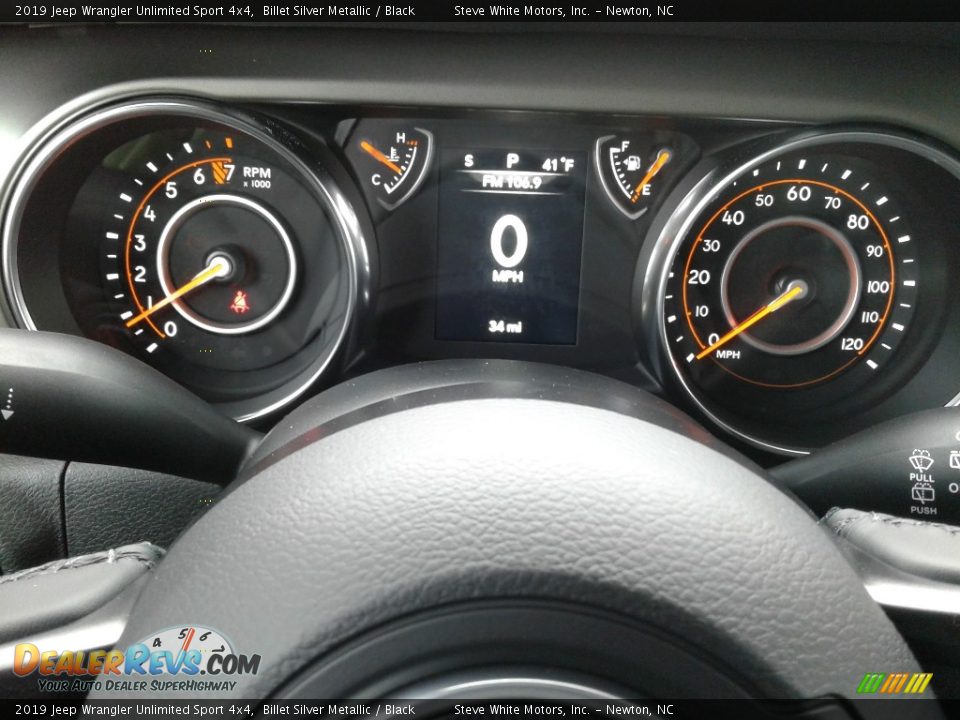 2019 Jeep Wrangler Unlimited Sport 4x4 Billet Silver Metallic / Black Photo #18