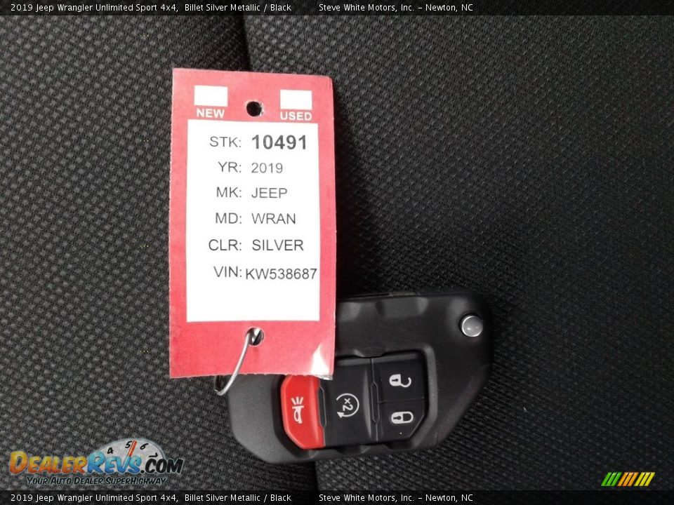 2019 Jeep Wrangler Unlimited Sport 4x4 Billet Silver Metallic / Black Photo #26