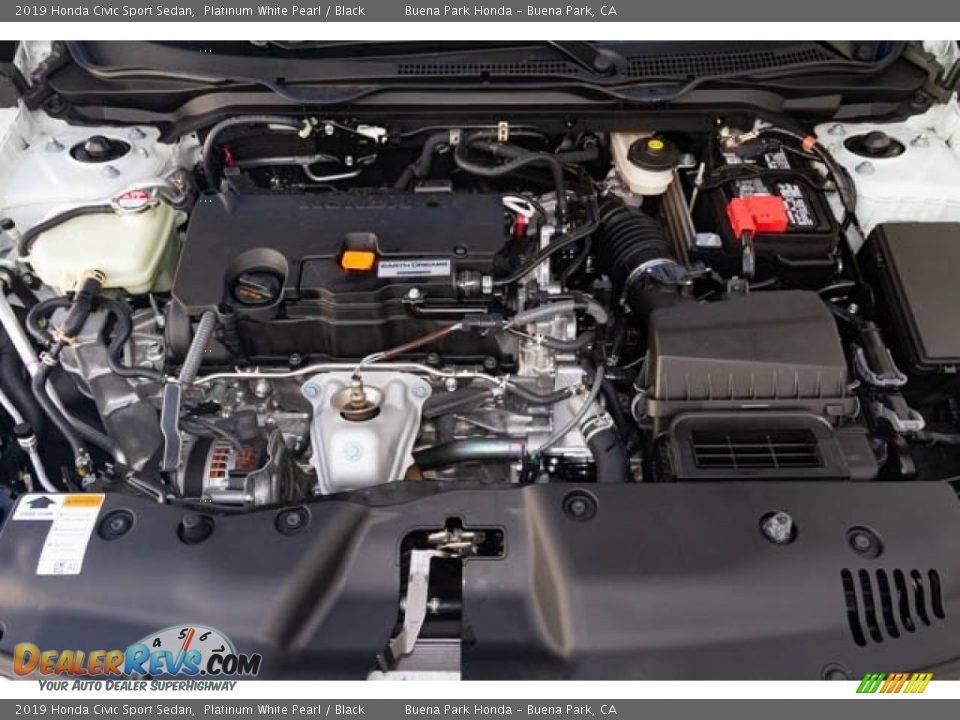 2019 Honda Civic Sport Sedan 1.5 Liter Turbocharged DOHC 16-Valve i-VTEC 4 Cylinder Engine Photo #10