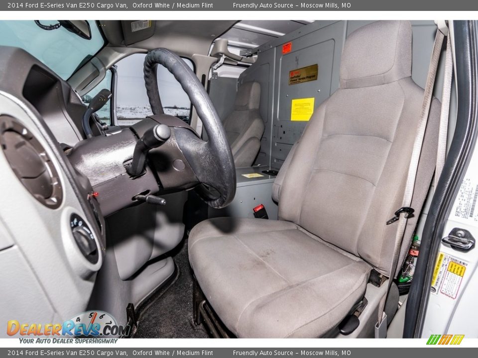 2014 Ford E-Series Van E250 Cargo Van Oxford White / Medium Flint Photo #27