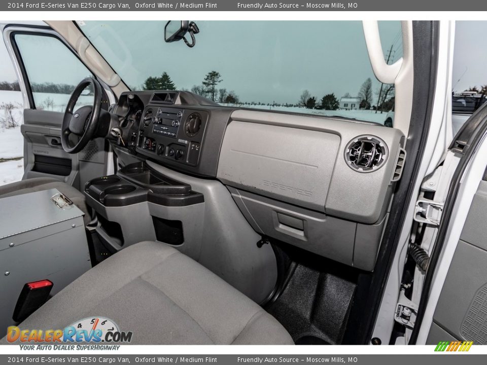 2014 Ford E-Series Van E250 Cargo Van Oxford White / Medium Flint Photo #33