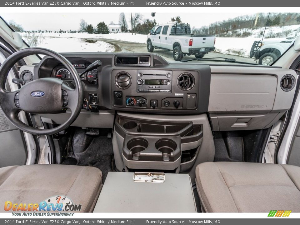 2014 Ford E-Series Van E250 Cargo Van Oxford White / Medium Flint Photo #35