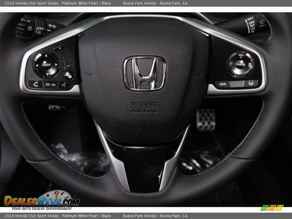 2019 Honda Civic Sport Sedan Steering Wheel Photo #20