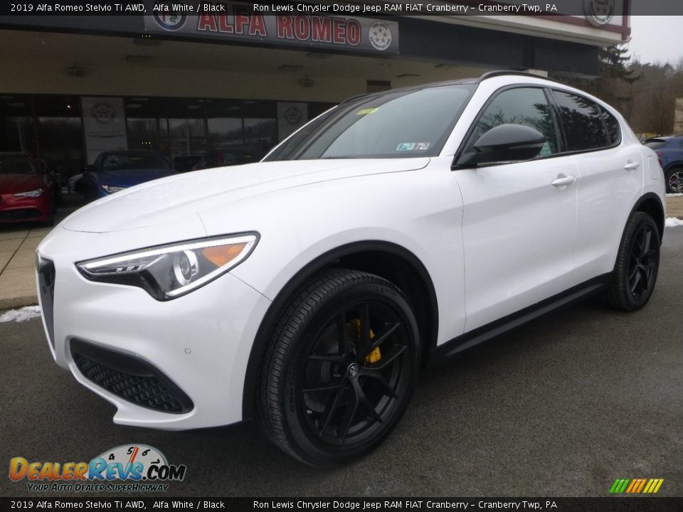 2019 Alfa Romeo Stelvio Ti AWD Alfa White / Black Photo #2