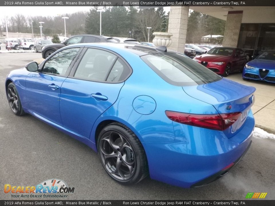 2019 Alfa Romeo Giulia Sport AWD Misano Blue Metallic / Black Photo #5