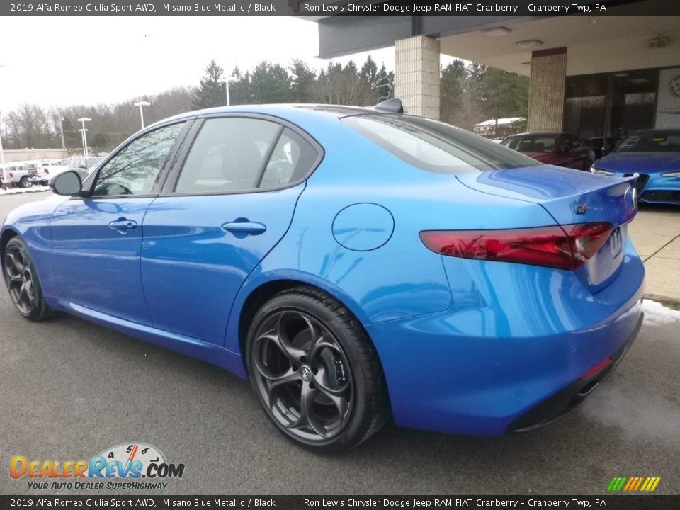 2019 Alfa Romeo Giulia Sport AWD Misano Blue Metallic / Black Photo #6