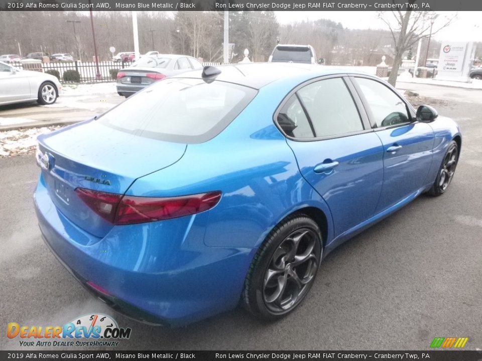 2019 Alfa Romeo Giulia Sport AWD Misano Blue Metallic / Black Photo #8