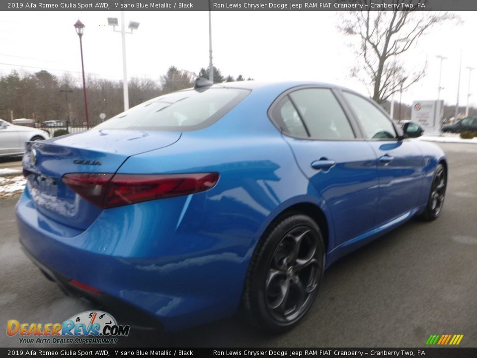 2019 Alfa Romeo Giulia Sport AWD Misano Blue Metallic / Black Photo #9