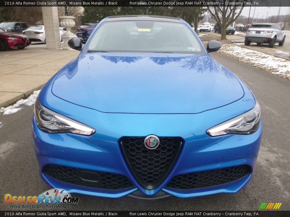 2019 Alfa Romeo Giulia Sport AWD Misano Blue Metallic / Black Photo #13