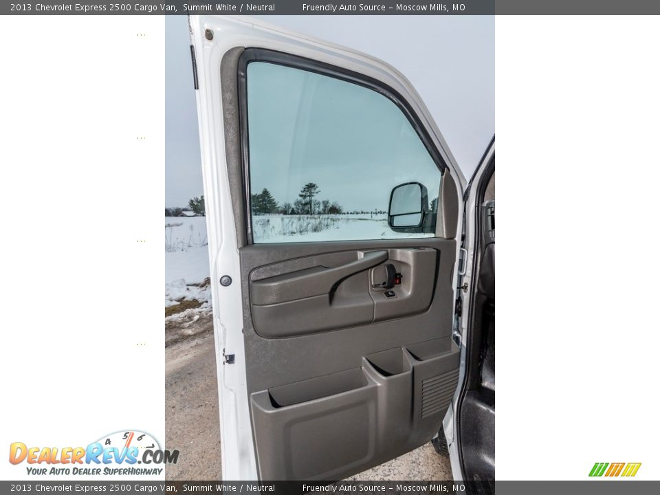 2013 Chevrolet Express 2500 Cargo Van Summit White / Neutral Photo #35