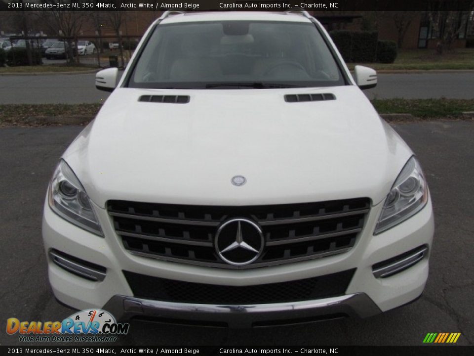 2013 Mercedes-Benz ML 350 4Matic Arctic White / Almond Beige Photo #5
