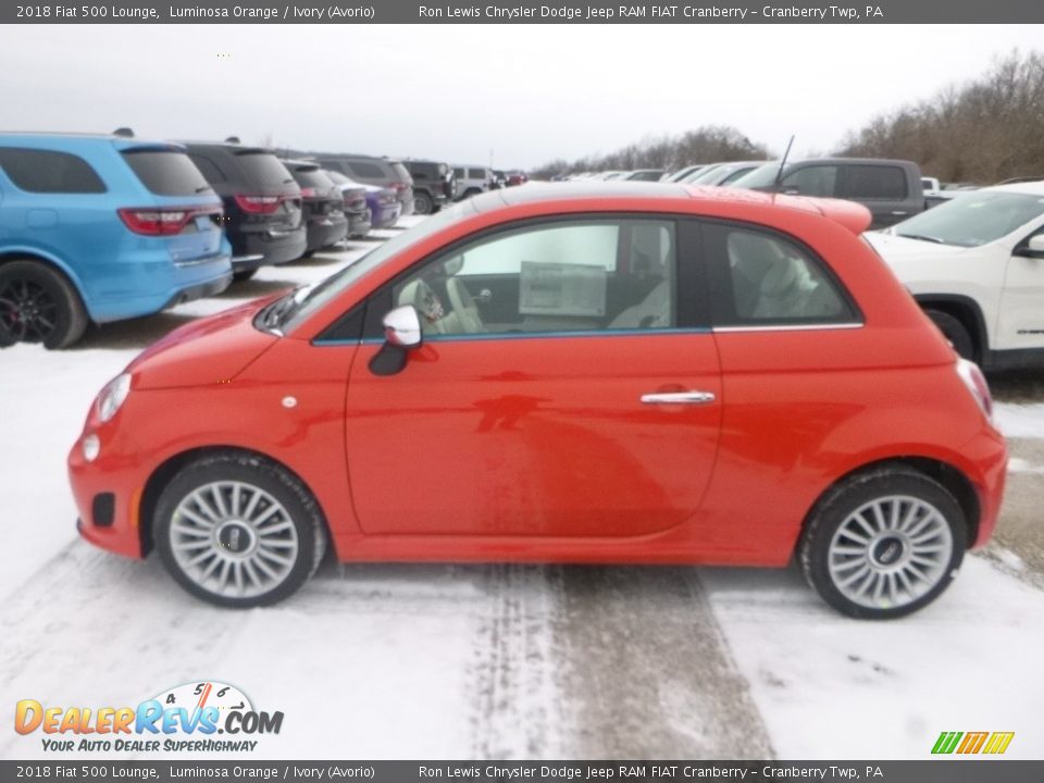Luminosa Orange 2018 Fiat 500 Lounge Photo #2