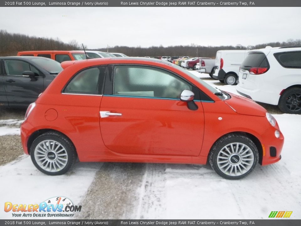Luminosa Orange 2018 Fiat 500 Lounge Photo #6