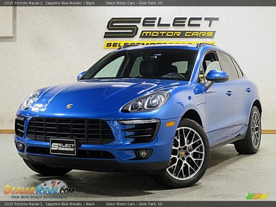 2015 Porsche Macan S Sapphire Blue Metallic / Black Photo #1
