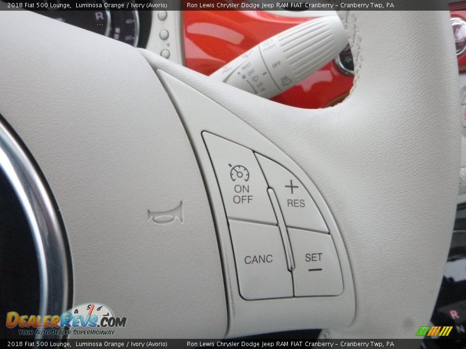 2018 Fiat 500 Lounge Steering Wheel Photo #19