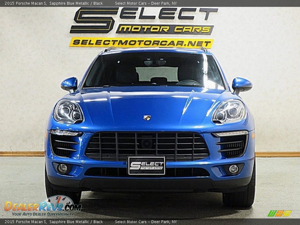 2015 Porsche Macan S Sapphire Blue Metallic / Black Photo #2