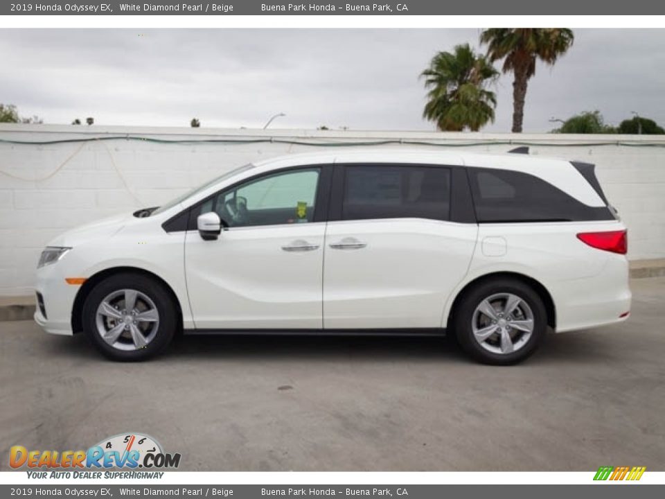 2019 Honda Odyssey EX White Diamond Pearl / Beige Photo #5